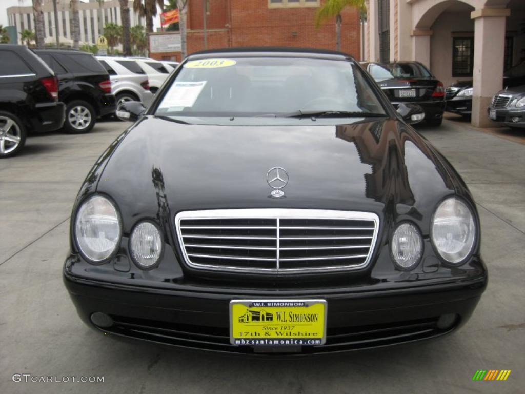 2003 CLK 430 Cabriolet - Black / Charcoal photo #7