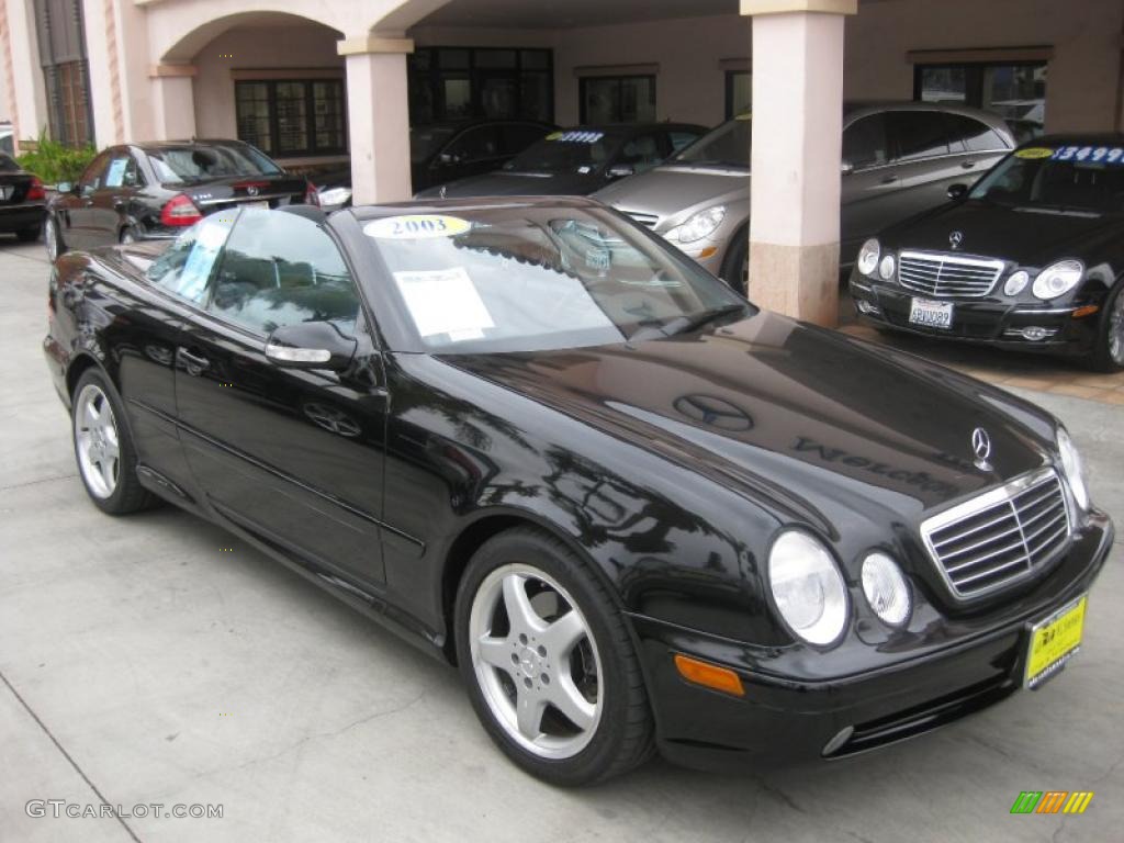2003 CLK 430 Cabriolet - Black / Charcoal photo #20