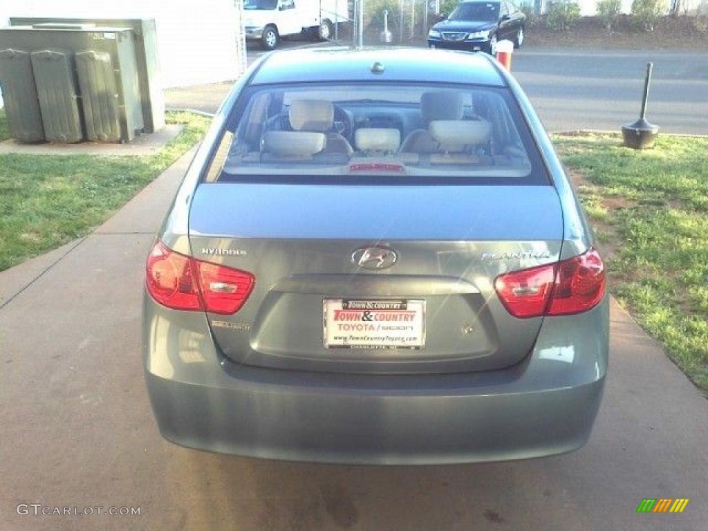 2007 Elantra GLS Sedan - Seattle Light Blue / Gray photo #4