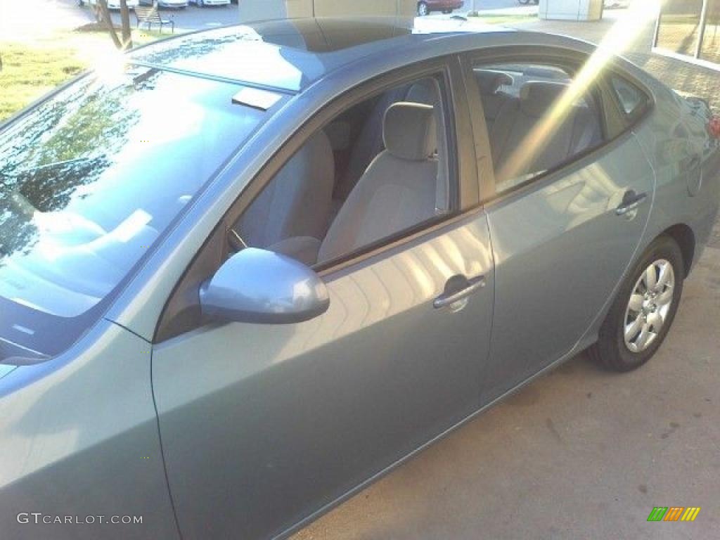 2007 Elantra GLS Sedan - Seattle Light Blue / Gray photo #20
