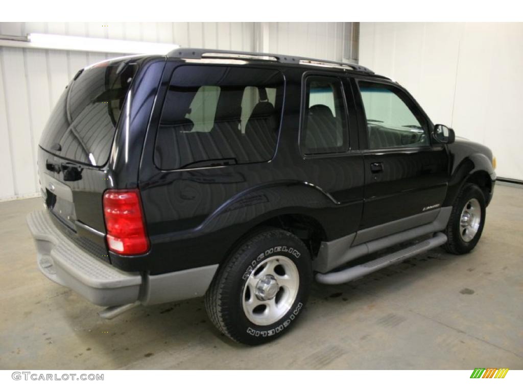 2002 Explorer Sport - Black Clearcoat / Graphite photo #5