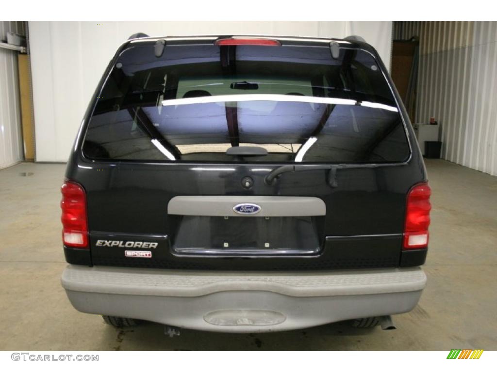 2002 Explorer Sport - Black Clearcoat / Graphite photo #6