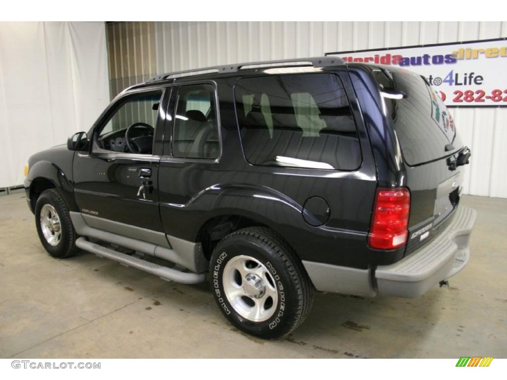 2002 Explorer Sport - Black Clearcoat / Graphite photo #7