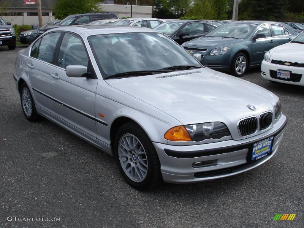 1999 3 Series 328i Sedan - Titanium Silver Metallic / Grey photo #3