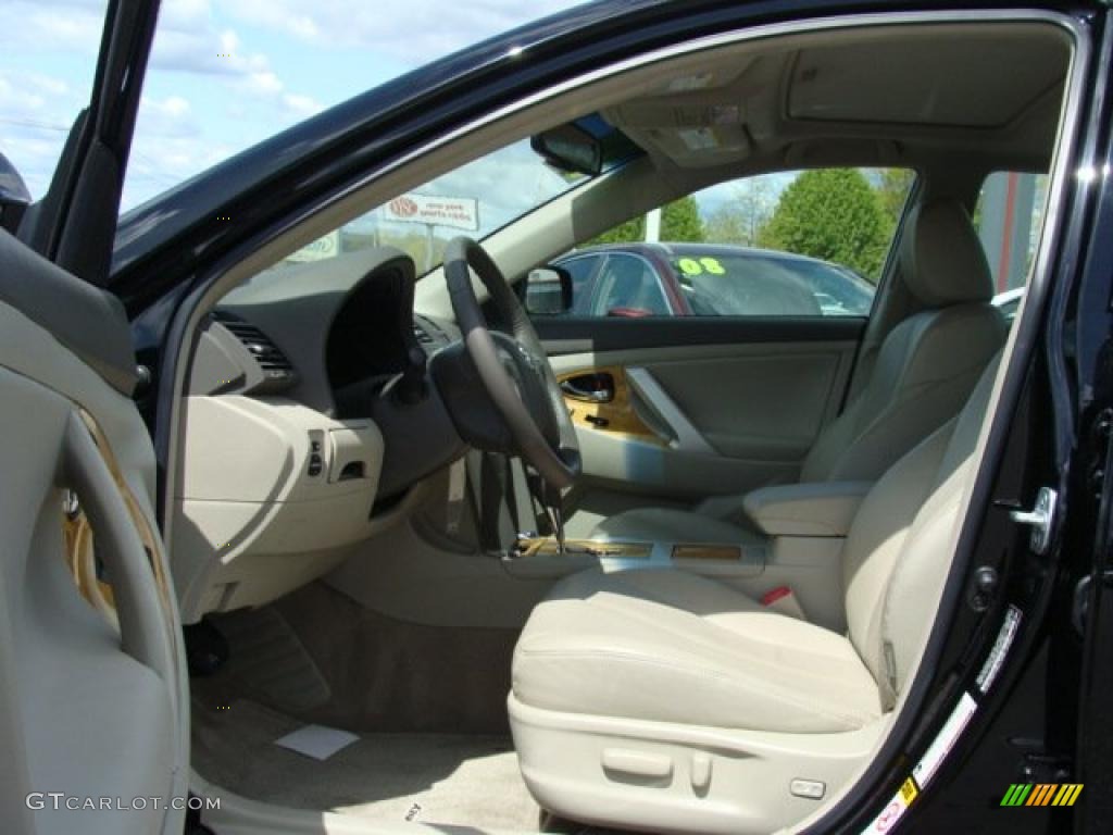 2007 Camry XLE - Black / Bisque photo #7