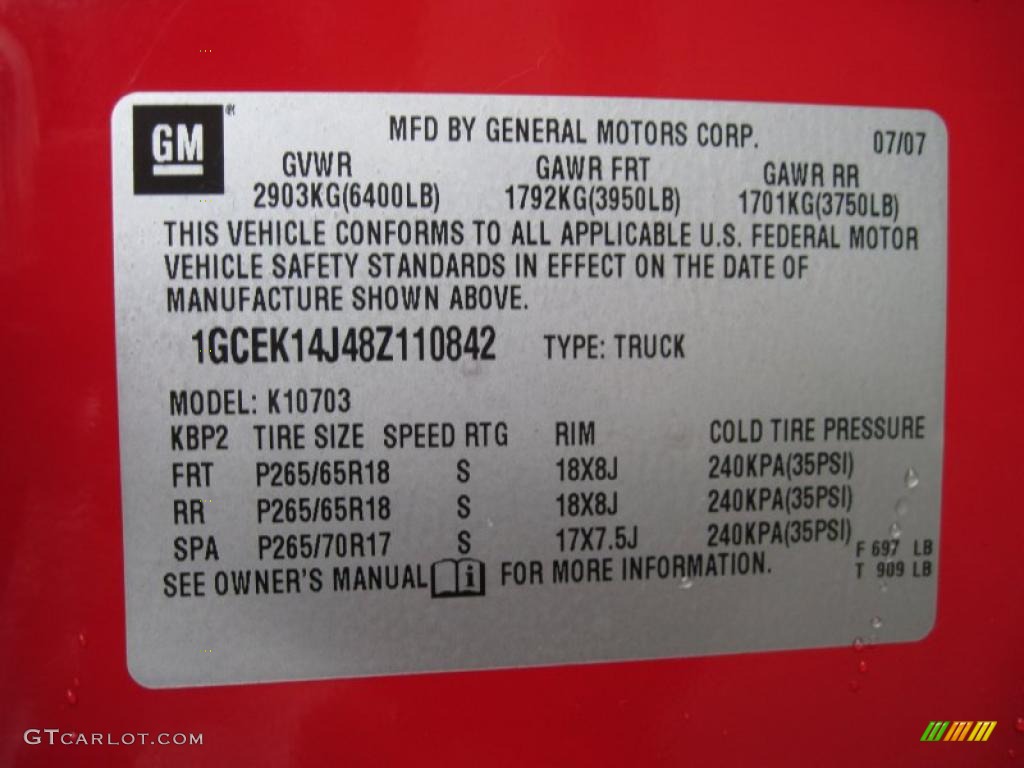 2008 Silverado 1500 LT Regular Cab 4x4 - Victory Red / Light Titanium/Ebony Accents photo #10