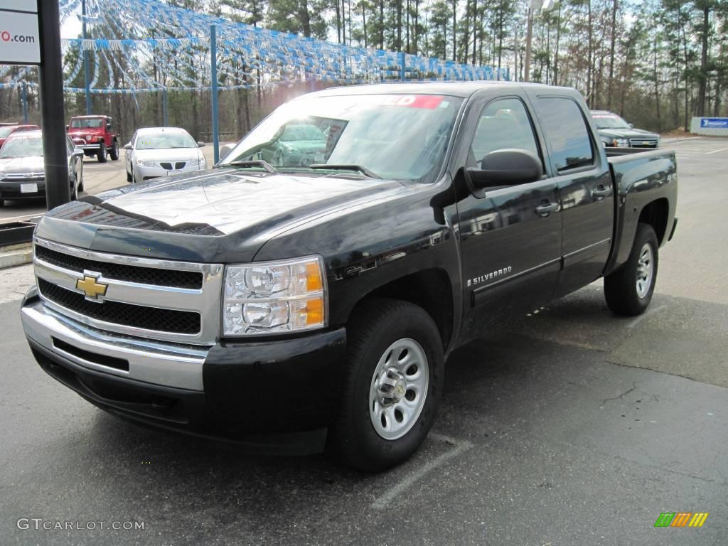 2009 Silverado 1500 LT Crew Cab 4x4 - Black / Light Titanium photo #1