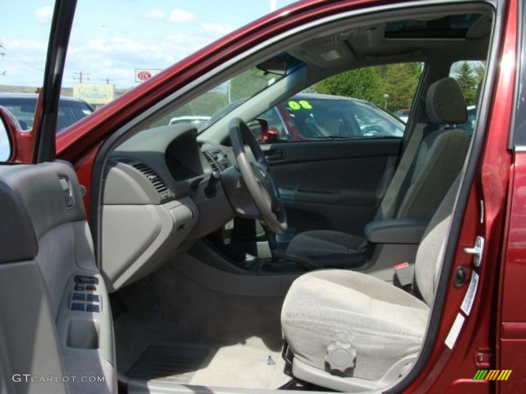 2002 Camry LE - Salsa Red Pearl / Stone photo #7