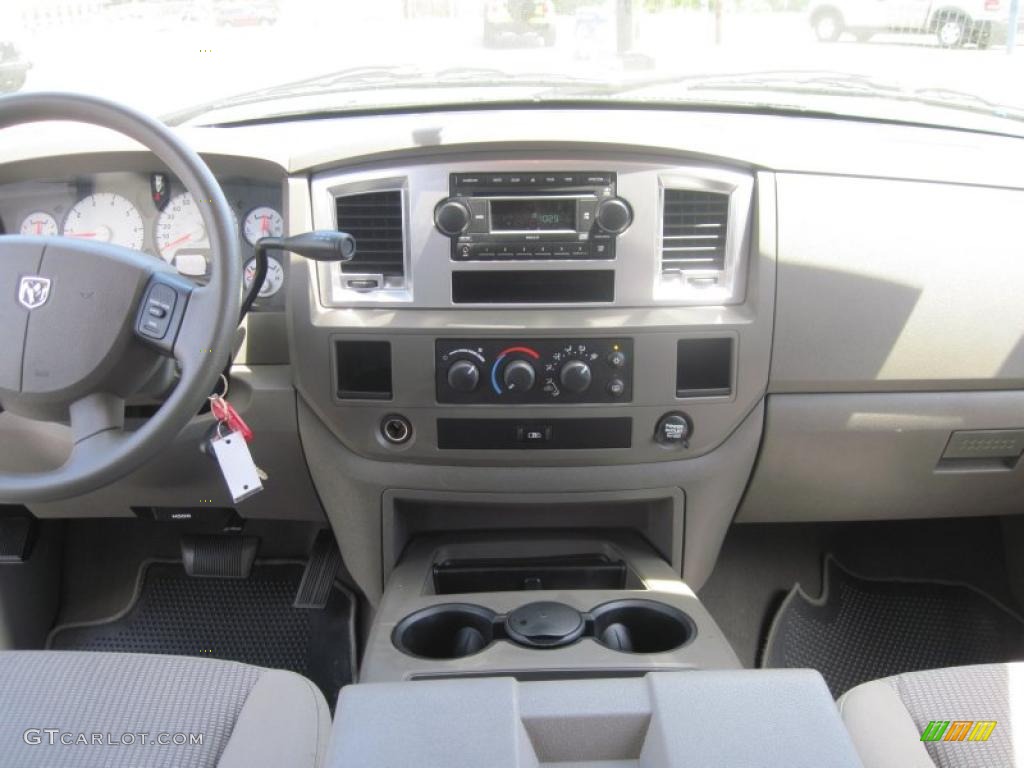 2008 Ram 1500 Lone Star Edition Quad Cab - Cool Vanilla White / Khaki photo #10