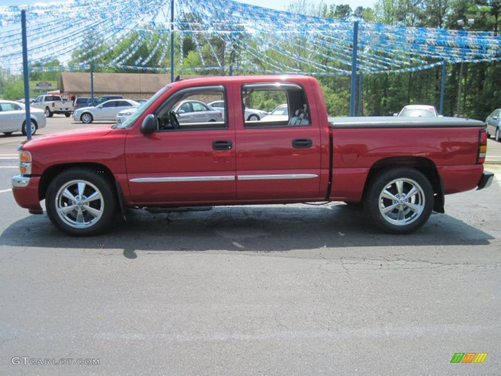 2006 Sierra 1500 SLE Crew Cab - Fire Red / Neutral photo #1