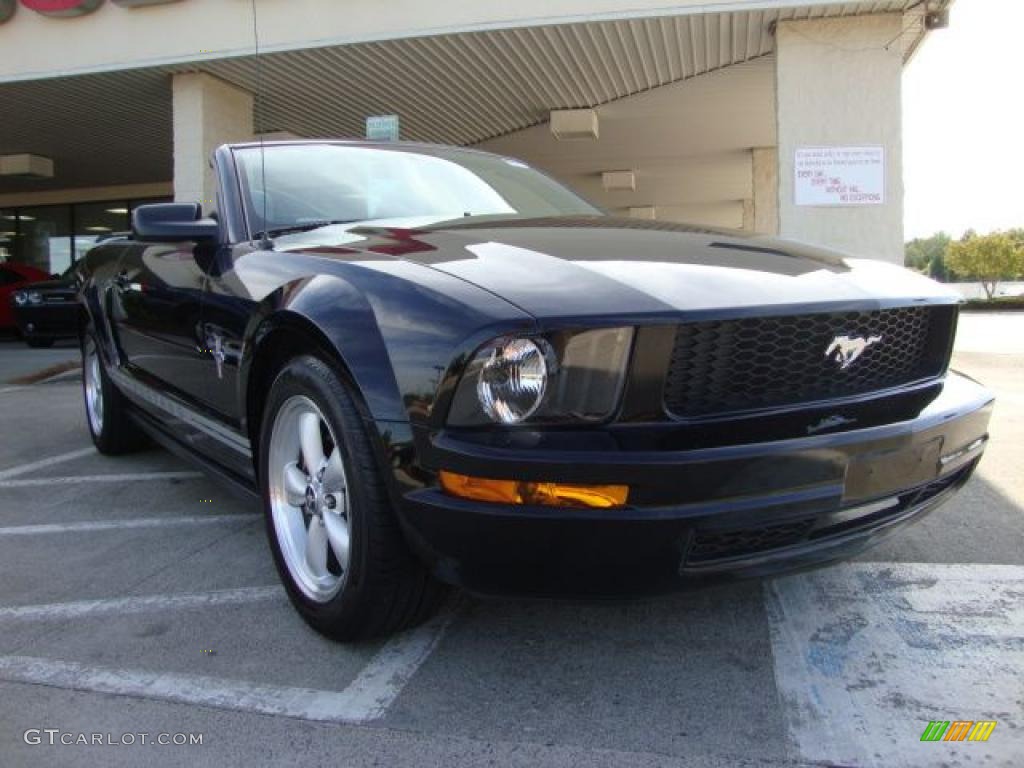 2006 Mustang V6 Premium Convertible - Black / Light Graphite photo #1