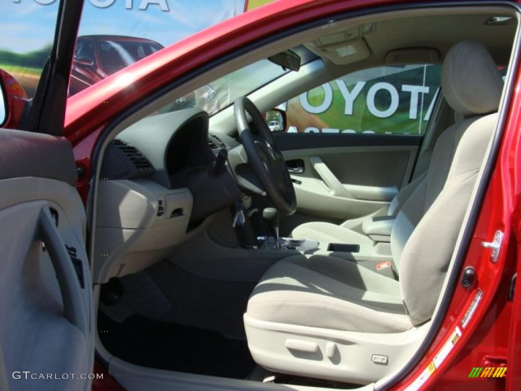 2008 Camry LE V6 - Barcelona Red Metallic / Bisque photo #7