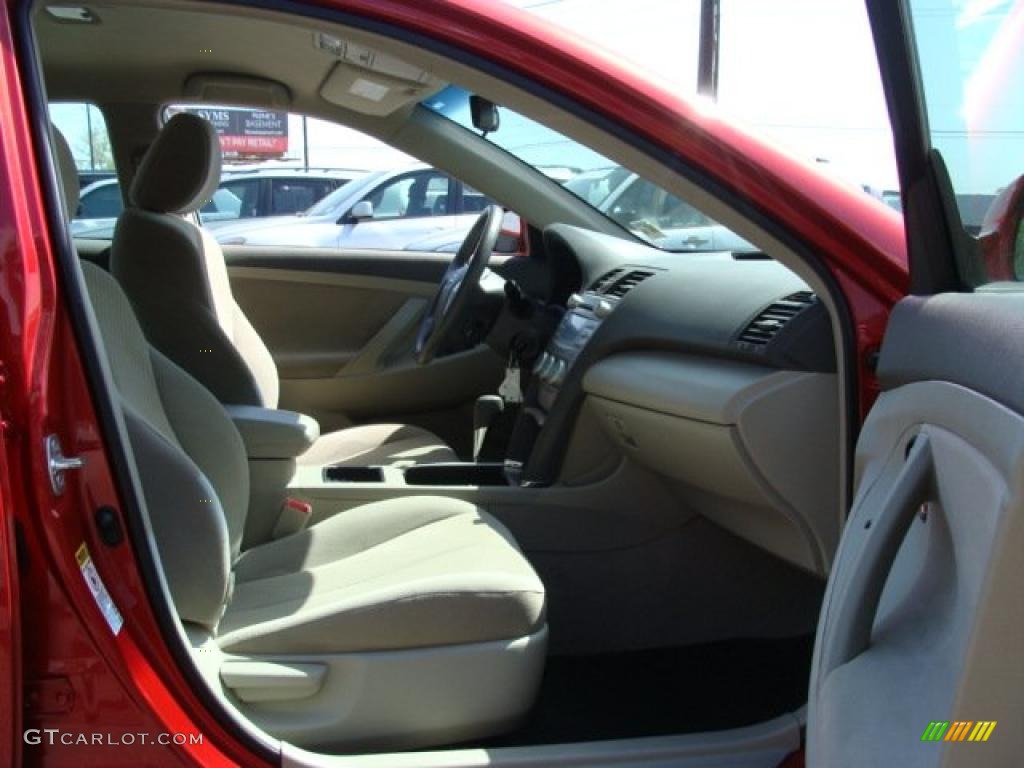 2008 Camry LE V6 - Barcelona Red Metallic / Bisque photo #8