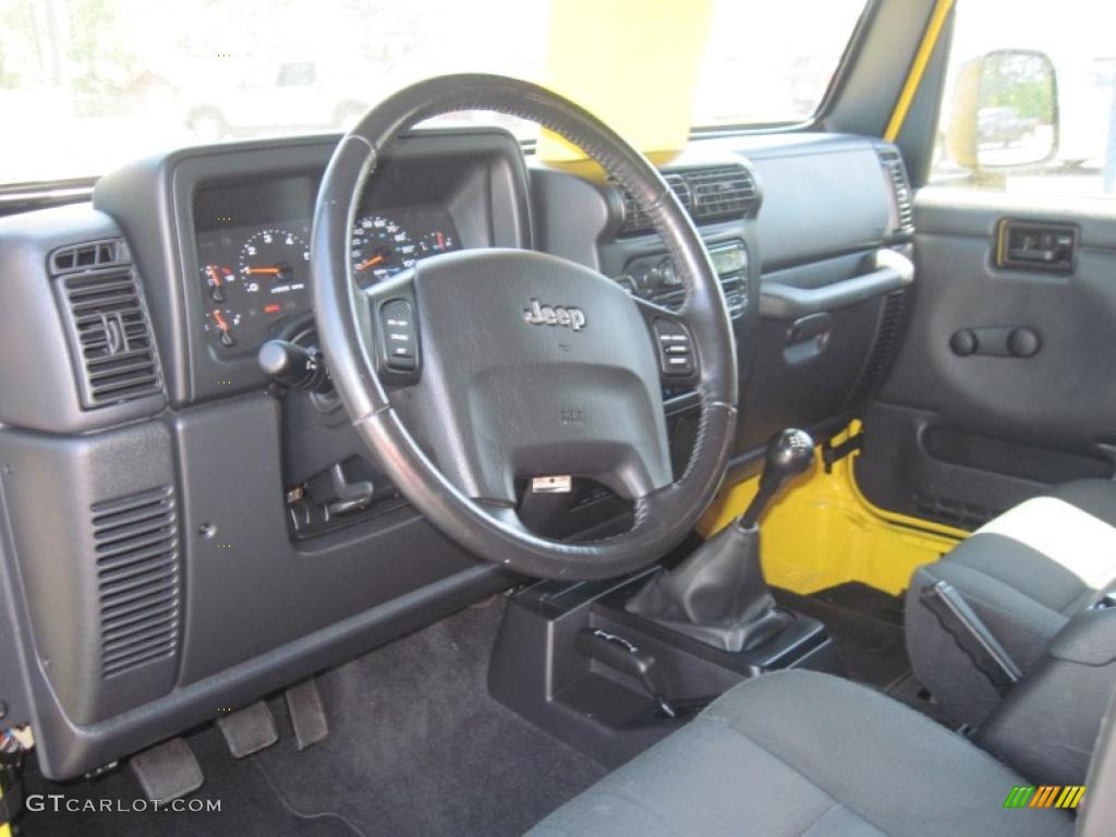 2006 Wrangler X 4x4 - Solar Yellow / Dark Slate Gray photo #9