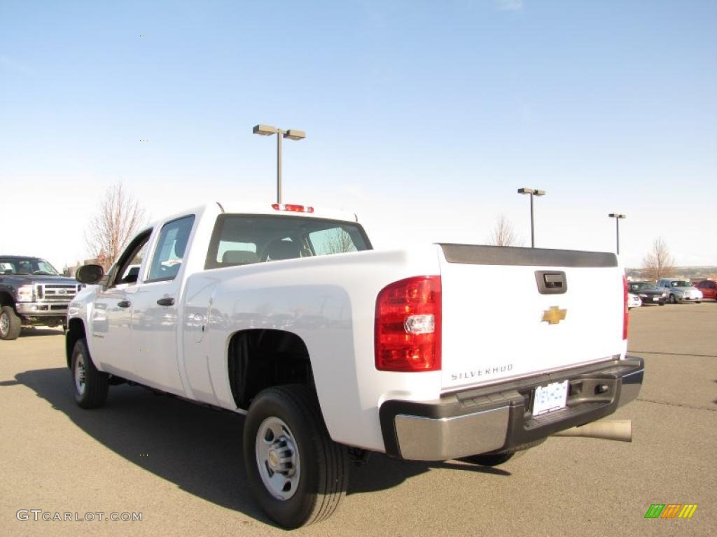 2007 Silverado 2500HD Work Truck Crew Cab - Summit White / Dark Titanium photo #10