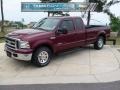 Dark Toreador Red Metallic 2005 Ford F250 Super Duty XLT SuperCab