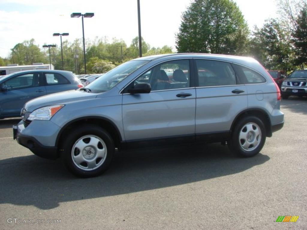 2008 CR-V LX 4WD - Glacier Blue Metallic / Black photo #2