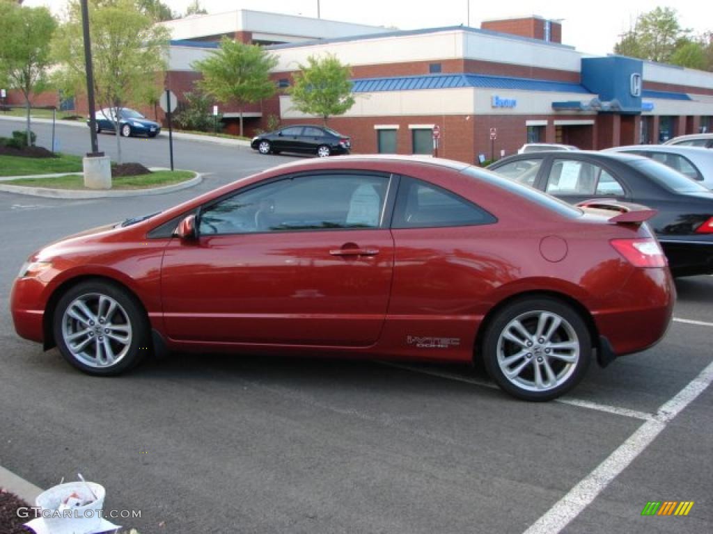 2007 Civic Si Coupe - Tango Red Pearl / Black photo #2