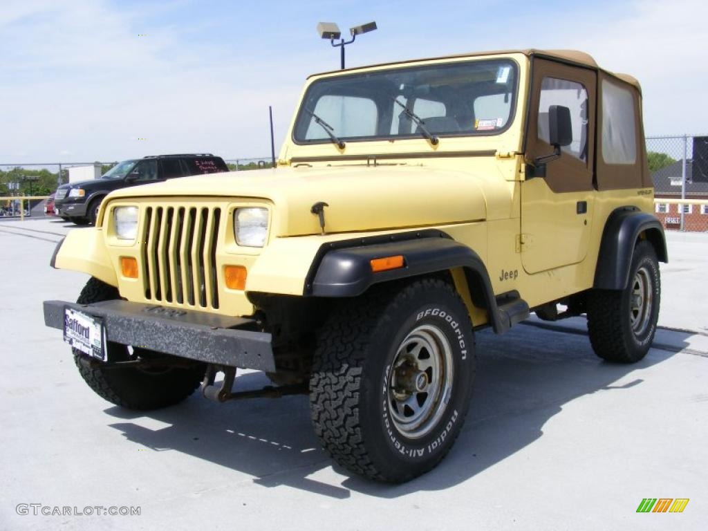 Malibu Yellow Jeep Wrangler
