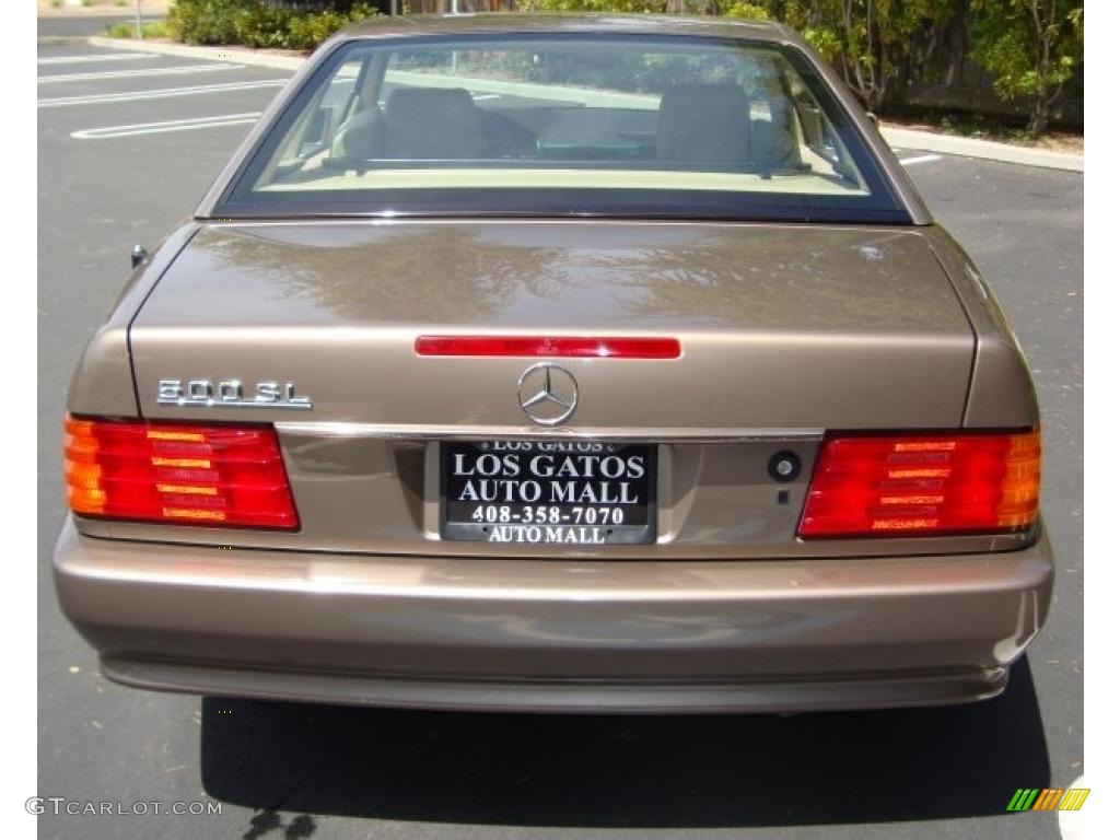 1991 SL Class 500 SL Roadster - Desert Taupe Metallic / Parchment photo #7