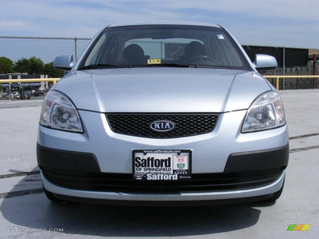 2008 Rio LX Sedan - Polar Blue / Gray photo #2