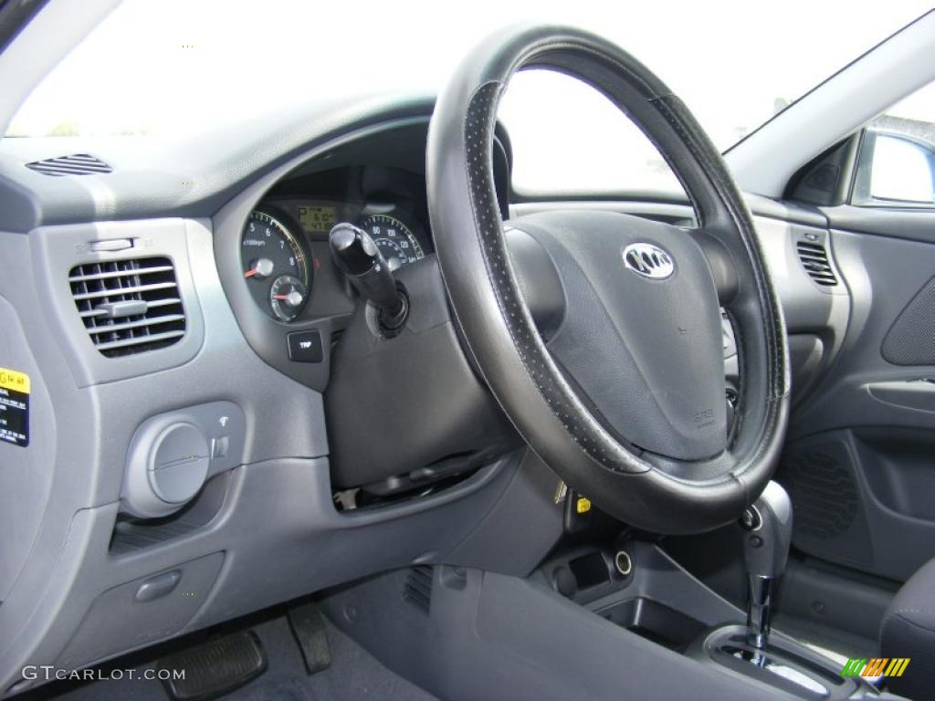 2008 Rio LX Sedan - Polar Blue / Gray photo #12