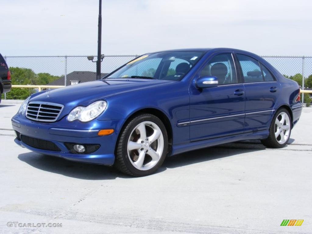 Blue Mercedes Benz