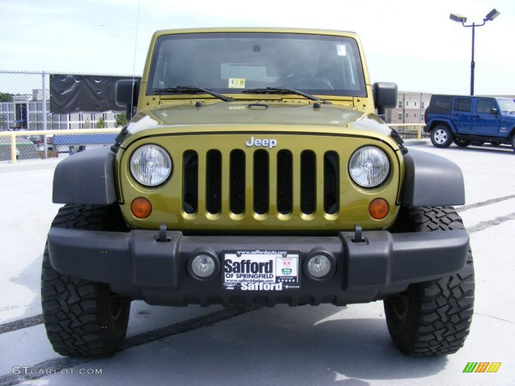 2007 Wrangler X 4x4 - Rescue Green Metallic / Dark Slate Gray/Medium Slate Gray photo #2
