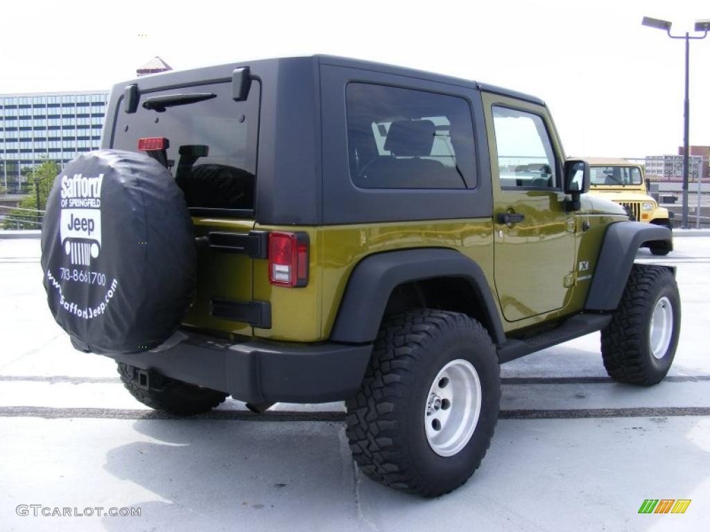2007 Wrangler X 4x4 - Rescue Green Metallic / Dark Slate Gray/Medium Slate Gray photo #5