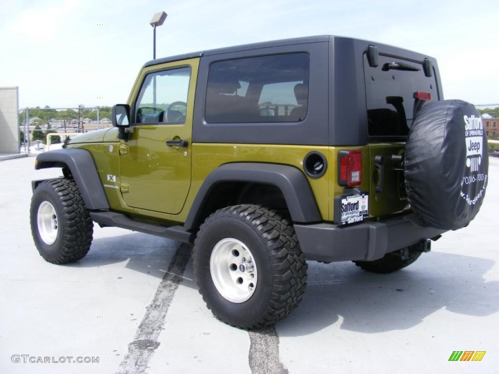 2007 Wrangler X 4x4 - Rescue Green Metallic / Dark Slate Gray/Medium Slate Gray photo #7
