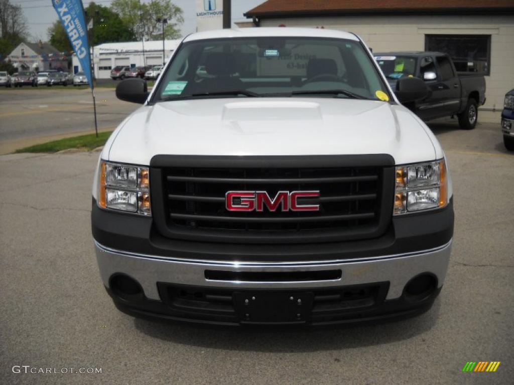 2010 Sierra 1500 Regular Cab - Summit White / Dark Titanium photo #4