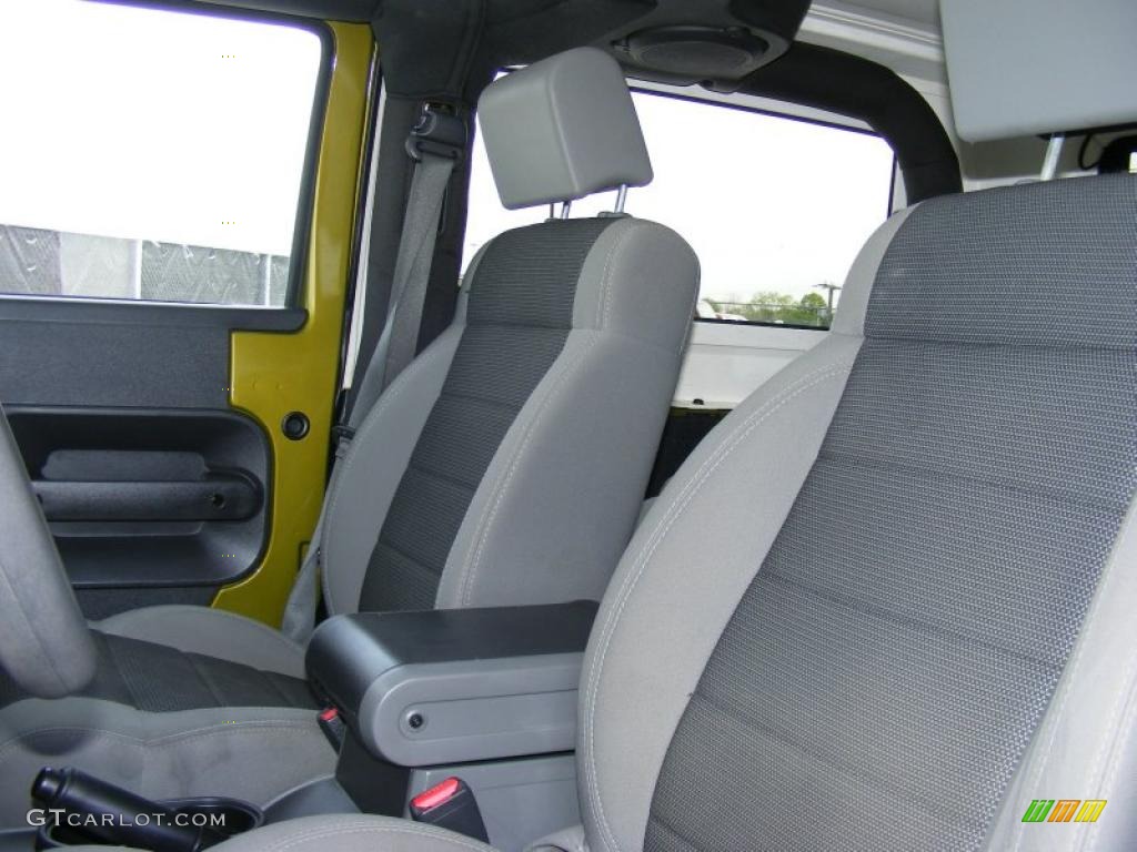 2007 Wrangler X 4x4 - Rescue Green Metallic / Dark Slate Gray/Medium Slate Gray photo #14