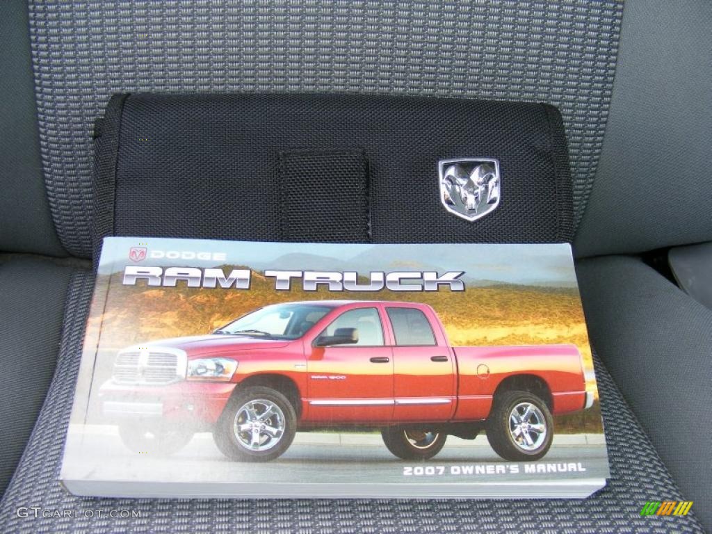 2007 Ram 1500 SLT Quad Cab 4x4 - Electric Blue Pearl / Medium Slate Gray photo #26