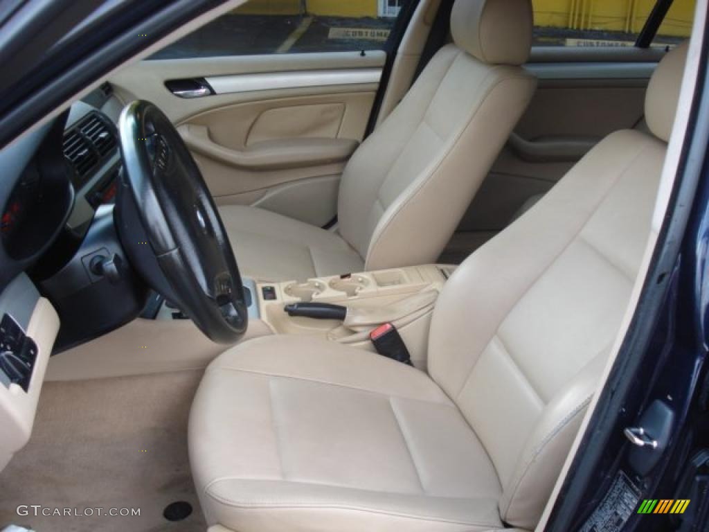 2002 3 Series 325i Sedan - Orient Blue Metallic / Sand photo #9