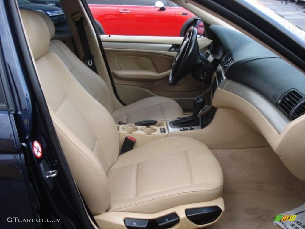 2002 3 Series 325i Sedan - Orient Blue Metallic / Sand photo #12