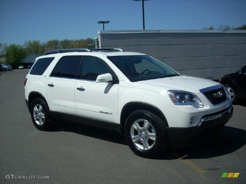 2008 Acadia SLT - Summit White / Light Titanium photo #1