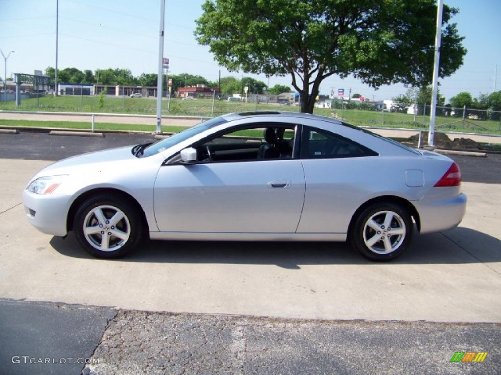 2003 Accord EX Coupe - Satin Silver Metallic / Black photo #1