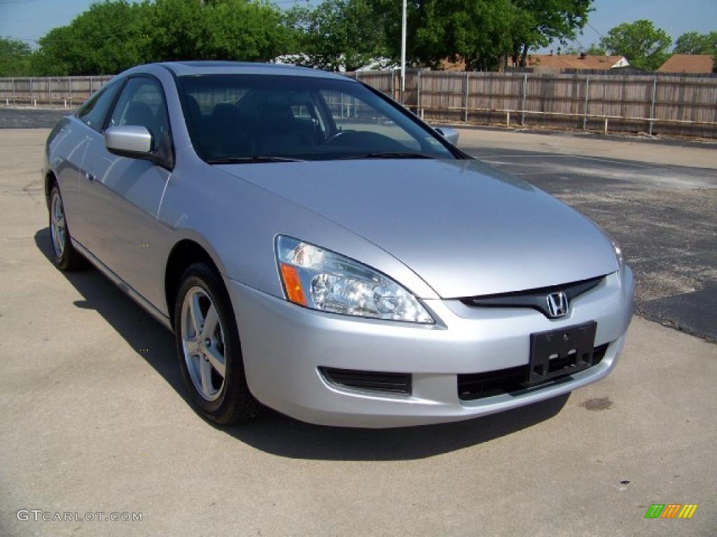 2003 Accord EX Coupe - Satin Silver Metallic / Black photo #3