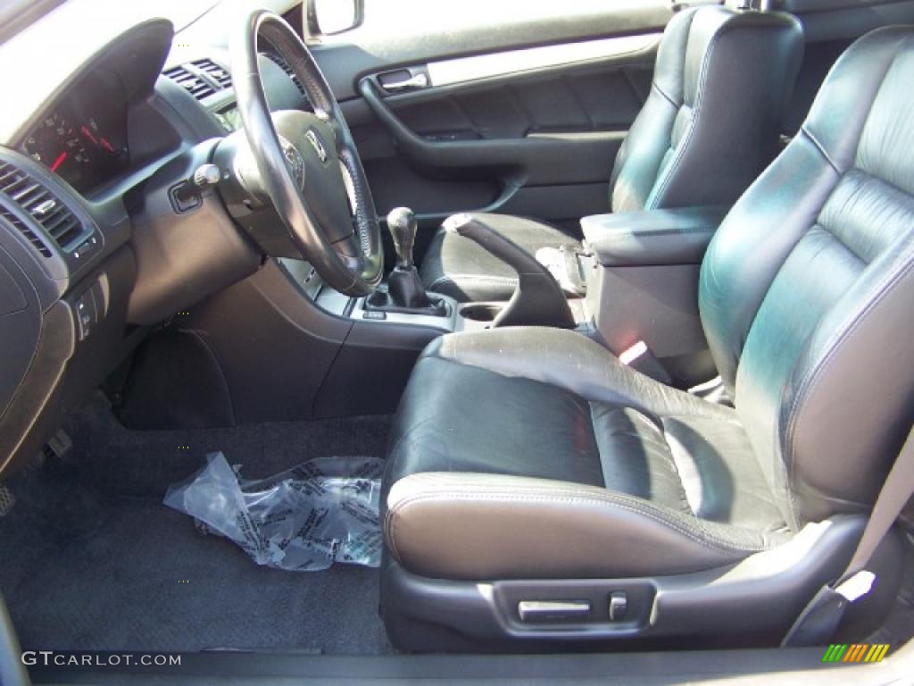 2003 Accord EX Coupe - Satin Silver Metallic / Black photo #7