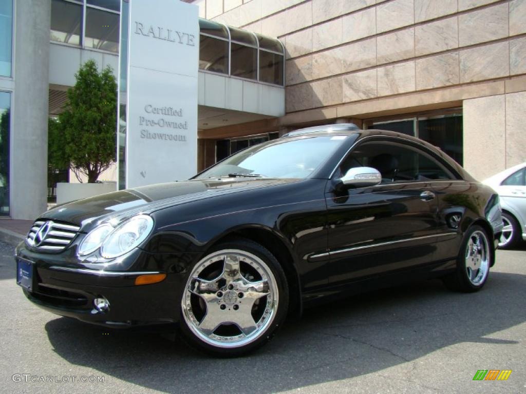 2005 CLK 320 Coupe - Black / Charcoal photo #1