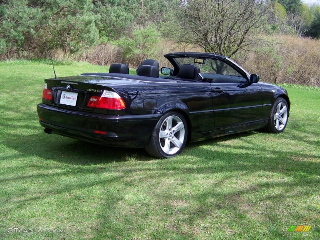 2004 3 Series 325i Convertible - Black Sapphire Metallic / Black photo #5