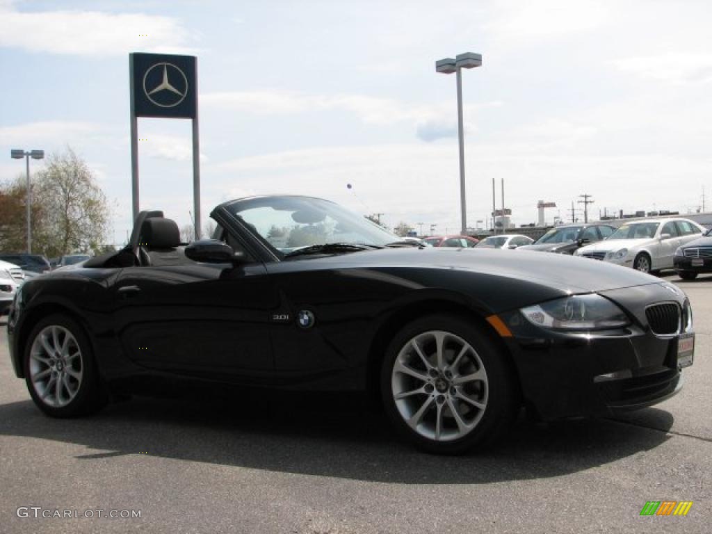 2008 Z4 3.0i Roadster - Jet Black / Black photo #3