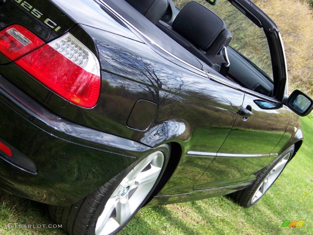 2004 3 Series 325i Convertible - Black Sapphire Metallic / Black photo #13