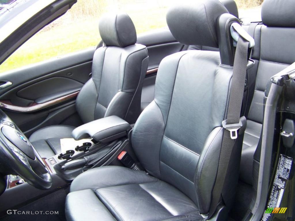 2004 3 Series 325i Convertible - Black Sapphire Metallic / Black photo #20