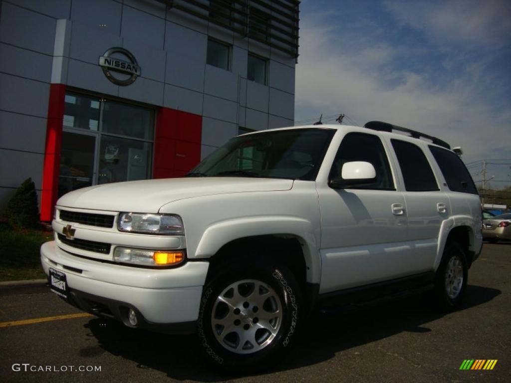 2005 Tahoe Z71 4x4 - Summit White / Tan/Neutral photo #4