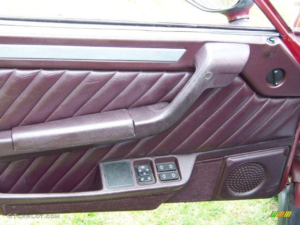 1988 Citroen CX 25 GTi Dark Rouge Door Panel Photo #28879226