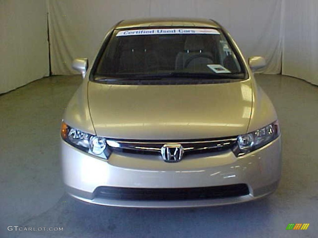 2007 Civic LX Sedan - Borrego Beige Metallic / Ivory photo #2