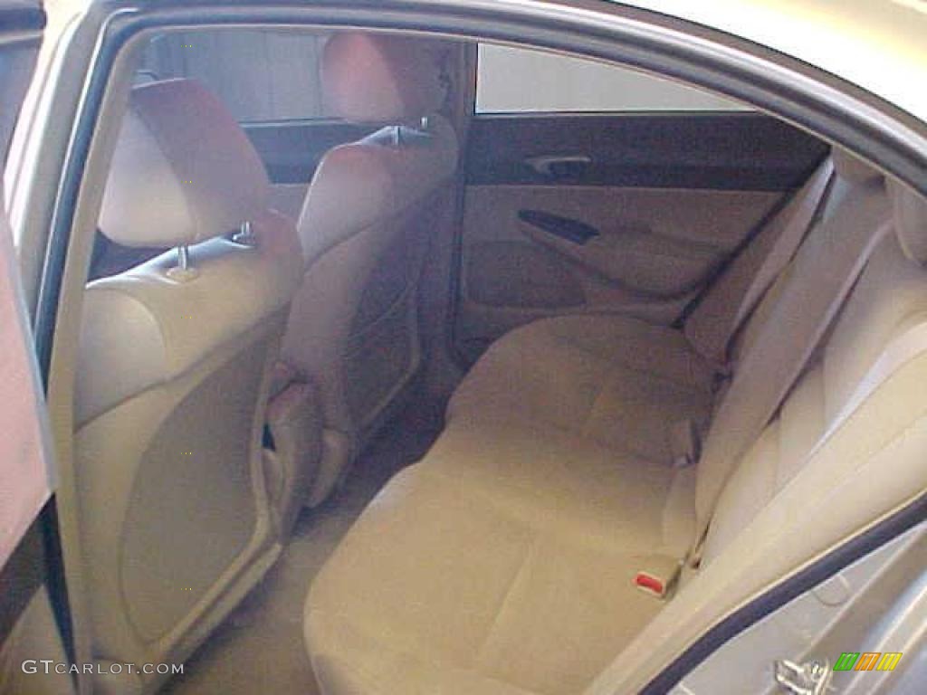 2007 Civic LX Sedan - Borrego Beige Metallic / Ivory photo #15