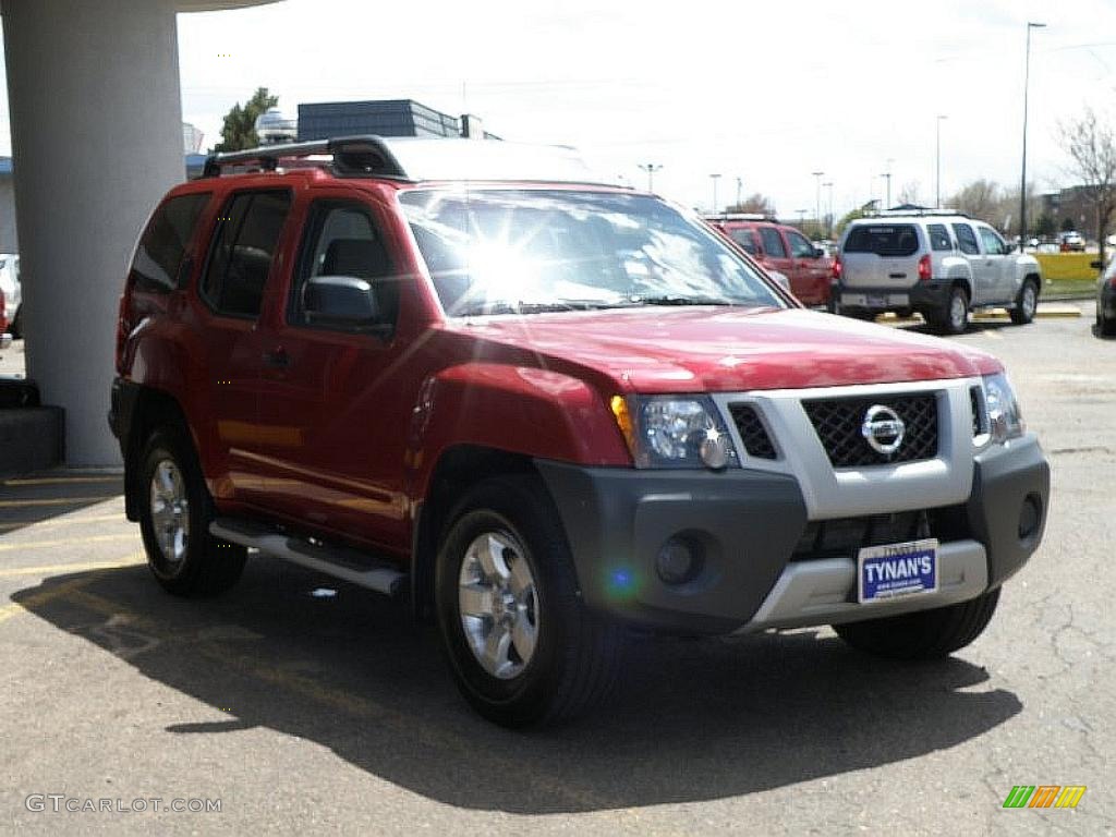 2009 Xterra X 4x4 - Red Brick / Graphite/Steel photo #3