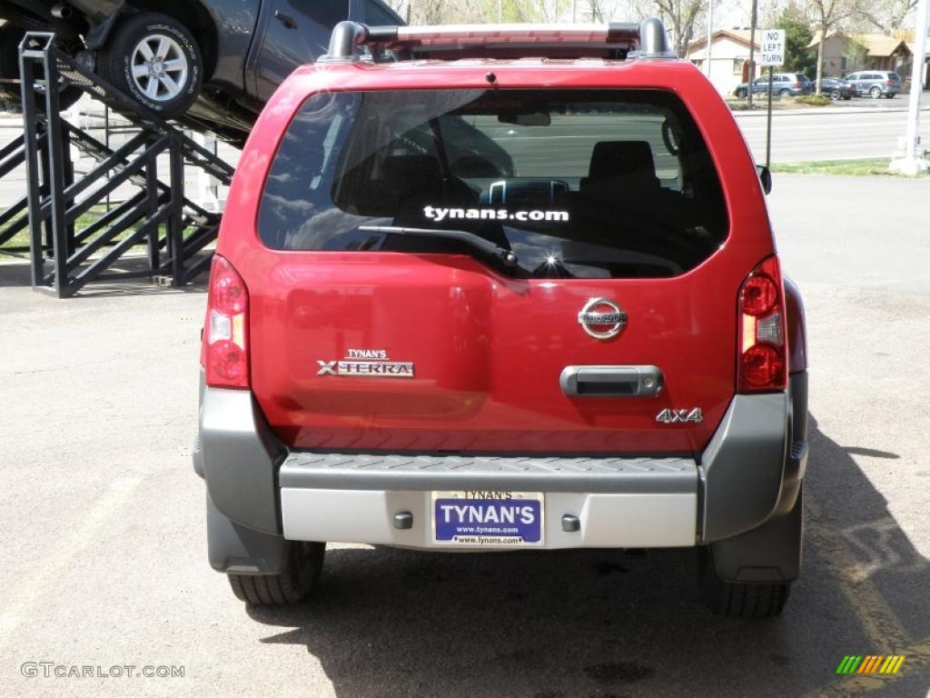 2009 Xterra X 4x4 - Red Brick / Graphite/Steel photo #5